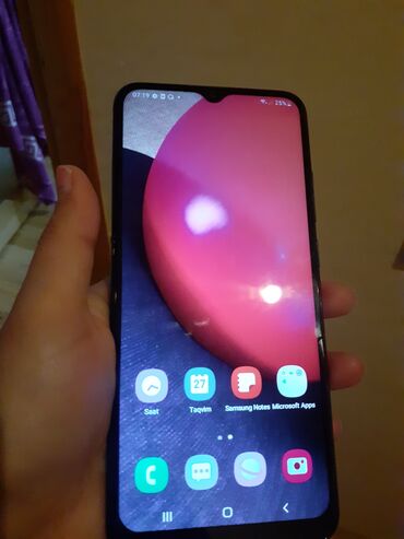 samsung s 20 ultra qiymeti: Samsung A02 S, 32 GB, rəng - Göy, İki sim kartlı