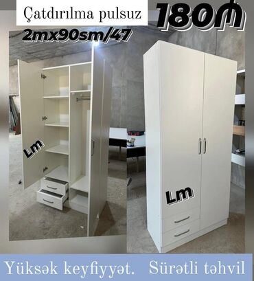 Quruducular: Yeni, Açılan, 2 qapılı Düz dolab