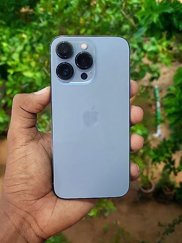 IPhone 13 Pro Max, Б/у, 256 ГБ, Голубой, Защитное стекло, Чехол, 83 %