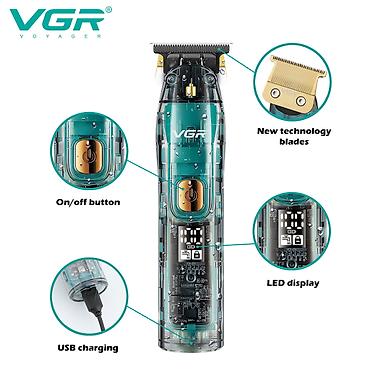 Бытовая техника: Trimmer VGR 961 - 6000RPM / 1200MAH - 180 Dəqiqə / Cord/Cordless / — 8