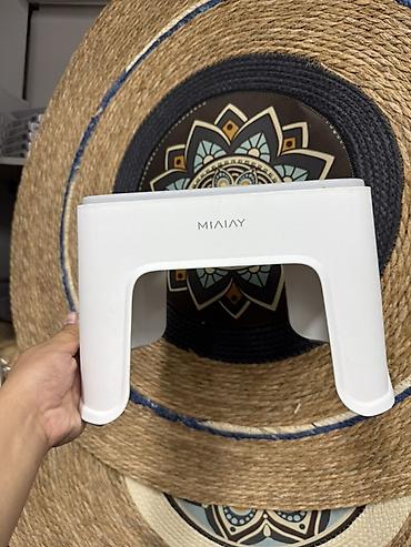хозмаг: Стульчик-подставка MIAIAY белый, до 150 кг Прочный, надёжный, почти — 1