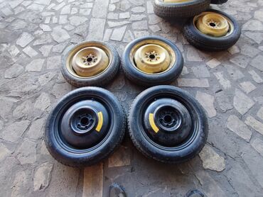 Колеса в сборе: Колеса в сборе 165 / >80 / R 18, Лето, Б/у, Запаска, Легковые, Железные, отверстий - 5 — 17