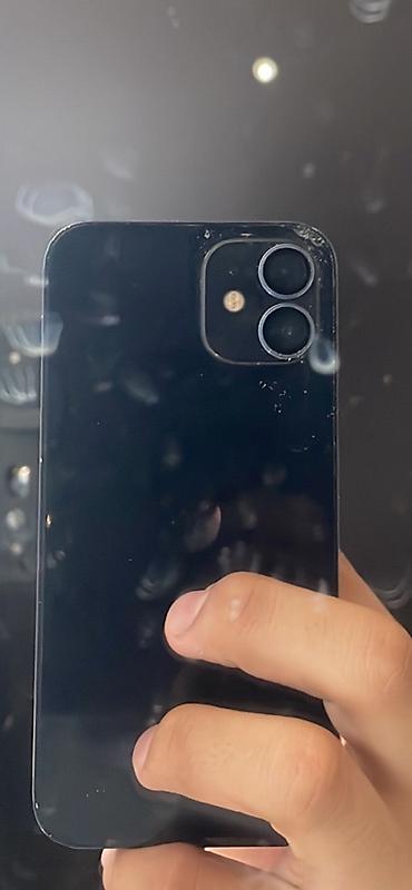 IPhone 12, Б/у, 64 ГБ, Черный, Чехол, 73 % — 1