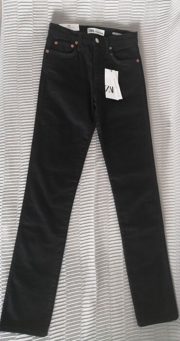 beli komplet sako i pantalone: XS (EU 34), Visok struk, Ravne nogavice