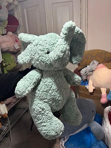 Подушки: Мягкие игрушки-подушки (ассортимент) - Плюшевый слон: крупные ушки — 1