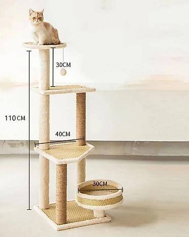 Үй жаныбарлары үчүн товарлар: 😻 Игровой комплекс для кошек: идеальное место для вашего питомца! 😻 — 3