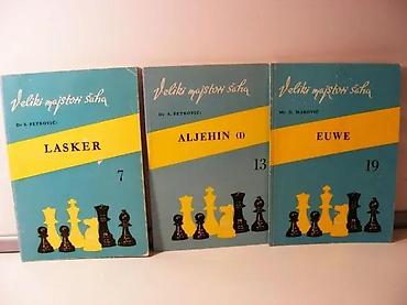second hand: Veliki majstori šaha EUWE, ALJEHIN, LASKER1972/74/78marović-petrović — 1