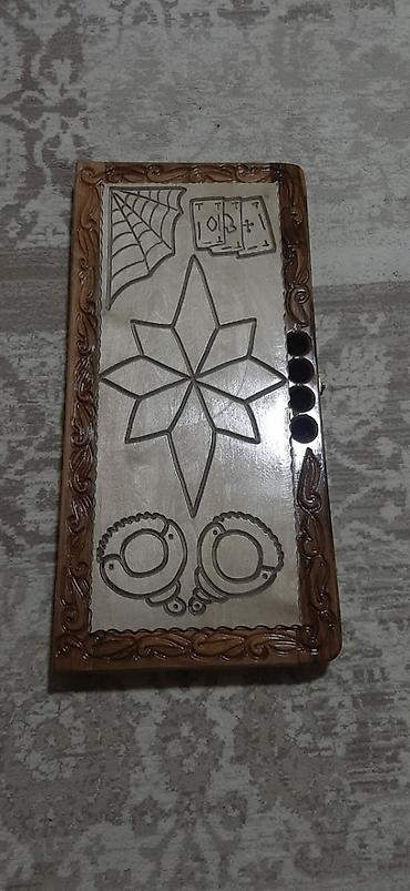 Nərdlər: Taxta nərd dəsti - Material: tam ağacdan hazırlanmış, laklı səth - İç — 11