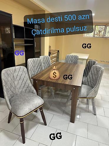 Masalar və oturacaqlar: Yeni, 4 stul — 1