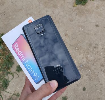 telefon satisi lalafo: Xiaomi Redmi Note 9S, 64 GB, rəng - Qara, 
 Sensor, Barmaq izi, İki sim kartlı