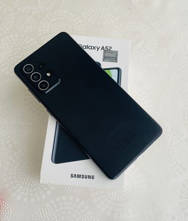 İnformatika: Samsung Galaxy A52, 128 GB, rəng - Qara, Barmaq izi, İki sim kartlı, Face ID