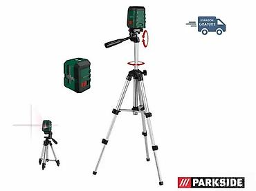 Laserski daljinomeri: PARKSIDE laserski nivelator sa aluminijumskim stativom Opis: - — 2