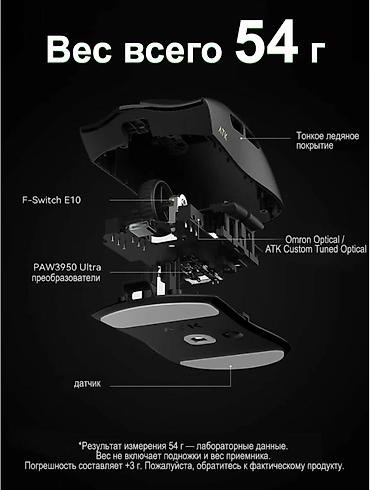 rush wave: Беспроводная игровая мышь ATK Blazing Sky X1 Ultimate (PAW3950 Ultra — 6