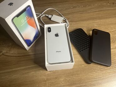 ayfon x plus: IPhone X, 256 ГБ, Белый, Гарантия