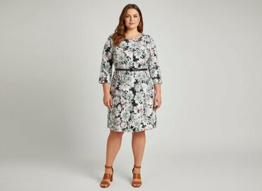moda lat 80 sukienki: Imperial, Women`s dress, size 4XL
