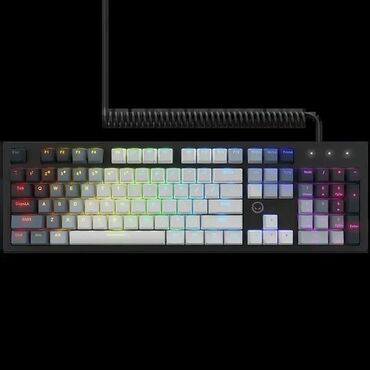 aparat za vafle na stapicu: LORGAR – Azar 514 mehanička gejmerska tastatura (bele boje, RGB, EN