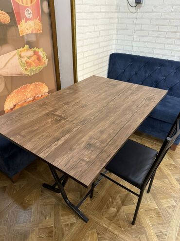 restoran masaları: Стол квадратный (складной) 80/80 3 шт, цена за одну шт - 25 azn stol
