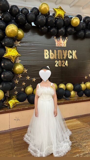 турецкое платье: Бальное платье, Длинная модель, цвет - Белый, В наличии