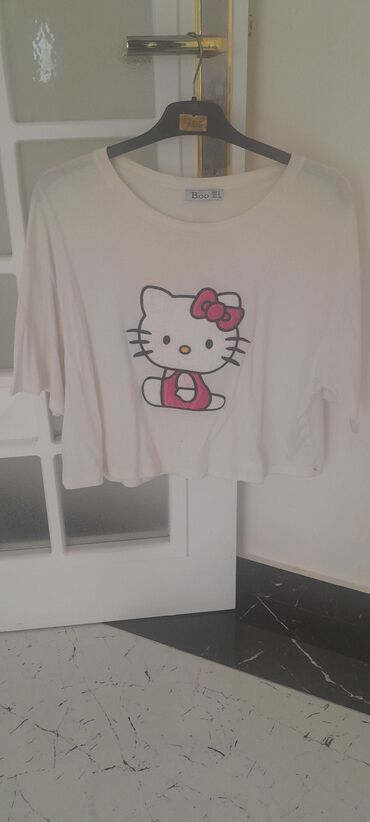 Futbolka və maykalar: Hello kitty koftasi, təp təzə, oversize S razmeri