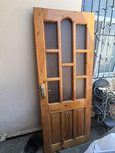kreditle taxta: Taxta iç otaq qapısı 3 eded ela veziyetde - Material: təbii ağac — 1