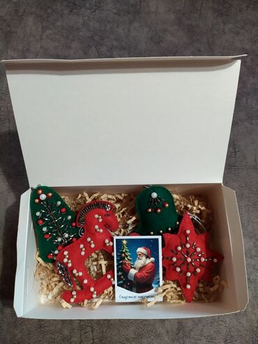 декор на новый год: Наборы ёлочных игрушек ручной работы Продаются наборы ёлочных