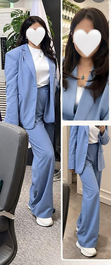 mind error jeans: 💙 Стильный костюм-двойка (пиджак + брюки). Размер: L Цена: 900 сом — 2