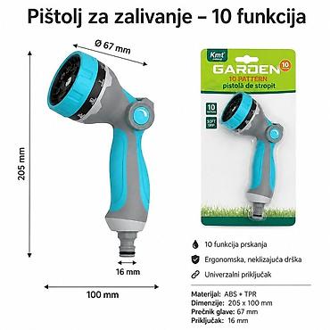 KMT Pištolj za prskanje sa 10 funkcija prekidača 2904593 - Podesiva
