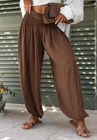 Pantalone: Ženske pantalone harema kroja – lagane i lepršave - Model: široke — 10