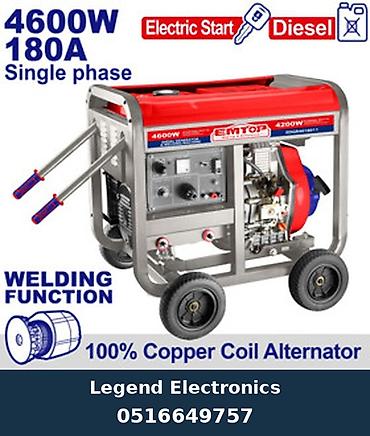 perforator satilir: Elan başlığı: Dizel generatoru qaynaq aparatlı 4.6kW 180A - — 1