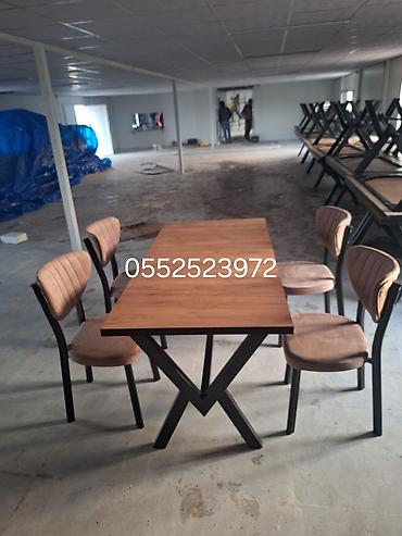 Restoran mebeli: Salam bitun növü restoran qafe evlər baxa üçün stol stul sexdə — 19