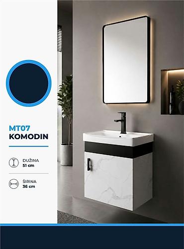 MT07 komodin za kupatilo sa umivaonikom - Zidni model sa modernim