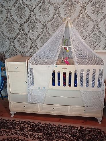 bursa home tekstil: Bələk/uşaq çarpayısı – kombinə edilmiş model - Rəng: krem-ağ - — 1