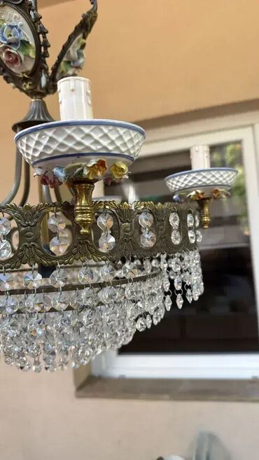 RS - Antique Chandeliers: Stari kristalni luster - ODLIČNO STANJE 💎✨ Stari kristalni luster, u — 6