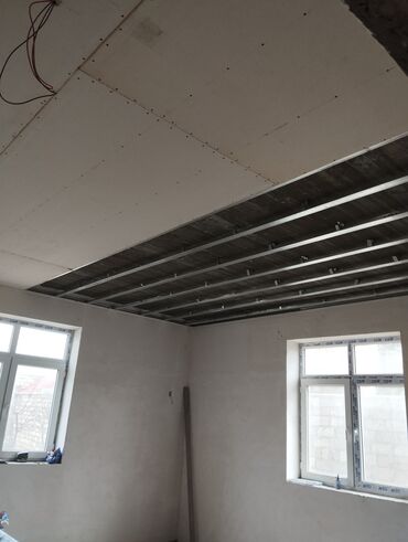 Tavan işləri: Ümumi təmir Alçıpan tavan və dekorativ divar-panelləri üzrə peşəkar — 19