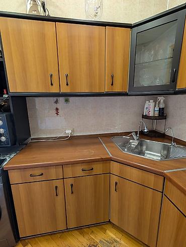 Mətbəx mebeli: Künc tipli mətbəx mebeli dəsti - Material: ağac teksturalı laminat — 2