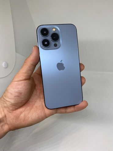 Apple iPhone: IPhone 13 Pro, Б/у, 128 ГБ, Голубой, Защитное стекло, Чехол, 87 % — 2