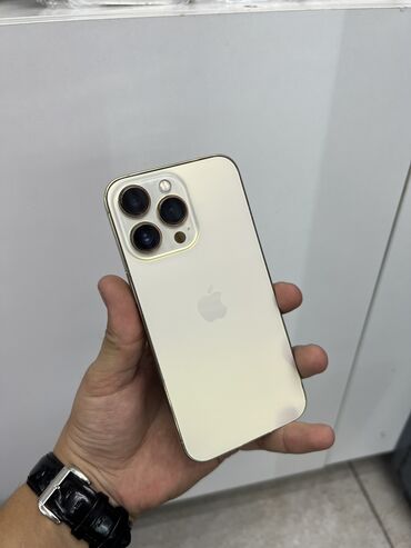 купить айфон х в рассрочку: IPhone 13 Pro, 256 ГБ, Золотой, Защитное стекло, Чехол, 100 %