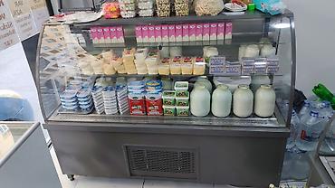 şirniyyat vitrin: Vitrin soyuducu (Bombe şüşə, 2 sıra şüşə + 1 sıra baza, paslanmayan — 3