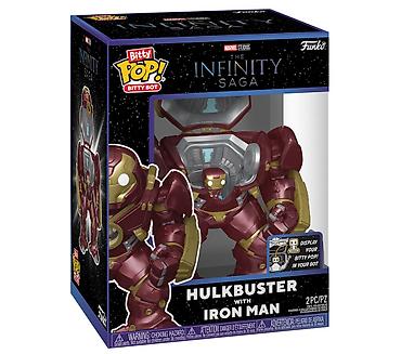 Oyuncaqlar: Bitty Pop! Bitty Bot Hulkbuster with Iron Man (Funko, Marvel Studios — 1