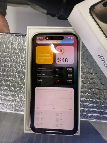 Apple iPhone: IPhone 15 Pro, 256 GB, Natural Titanium, Zəmanət, Simsiz şarj, Face ID — 8