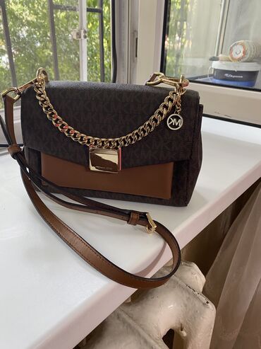 золотые часы женские бишкек цена: Классическая сумка, Michael Kors, США, Материал: Натуральная кожа, Оригинал, Женские, Б/у