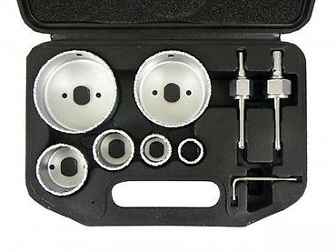 Setovi ručnog alata: Set krunastih testera za keramičke pločice – 9 delova u koferu - — 2