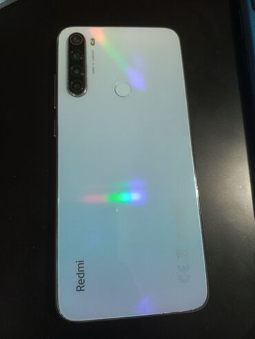 qəbələ telefon: Xiaomi Redmi Note 8 Pro, 32 GB, rəng - Ağ, 
 Barmaq izi