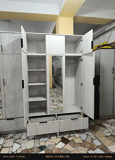 Шкафы для одежды: Шкаф для одежды, Новый, Прямой, ЛДСП — 6