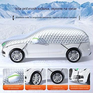 Univerzalni zimski pokrivač (polu-ceradu) za automobil sa više tačaka
