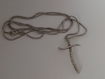 zlatne alke sa cirkonima: Pendant necklace, Material: Gold