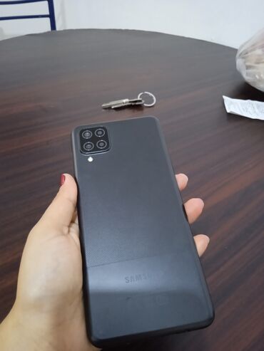 baku electronics samsung a70: Samsung Galaxy A12, 128 GB, rəng - Qara, Barmaq izi, İki sim kartlı