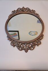 Digər mebel: Зеркало с рамкой из силумина, покрытый медью.СССР 1960-80х годоа — 1