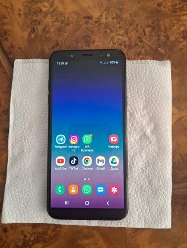 samsung a20 qiyməti: Samsung Galaxy A6, 32 GB, rəng - Qara, Sensor, Barmaq izi, İki sim kartlı