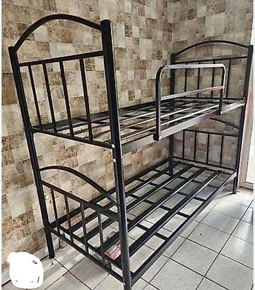 mebel satıram: Oğlan və qız üçün, İşlənmiş, Çarpayı, Matrassız, Siyirməsiz, Dəmir — 1